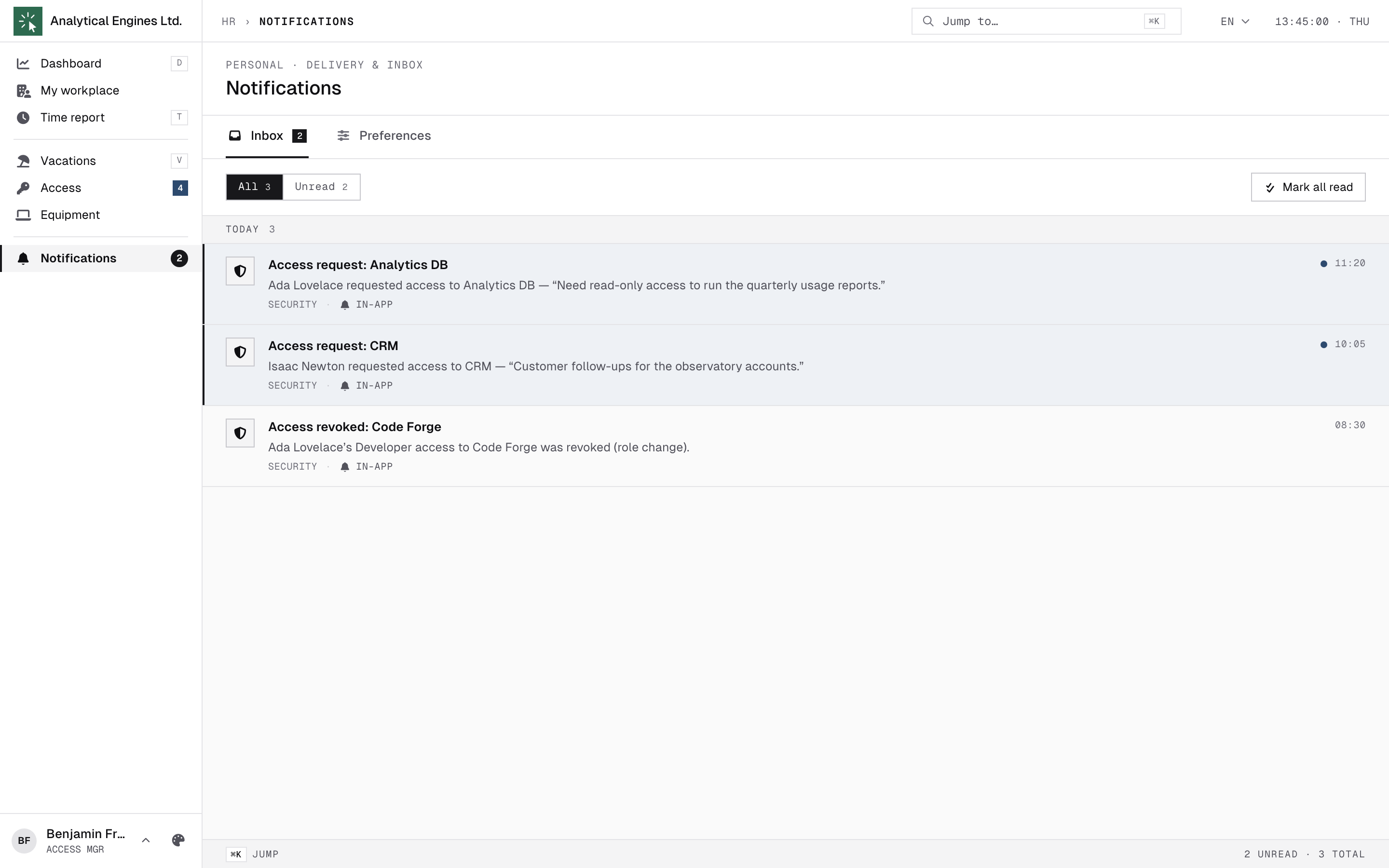 Notifications