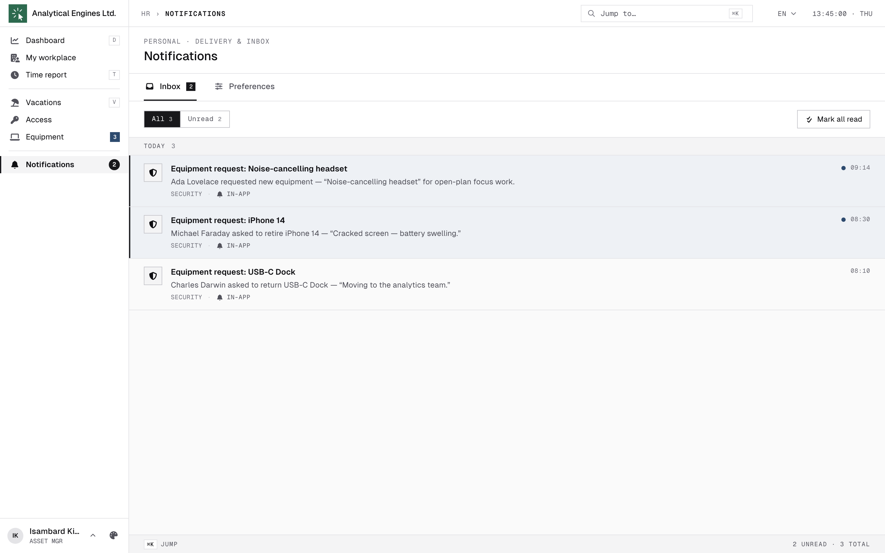 Notifications