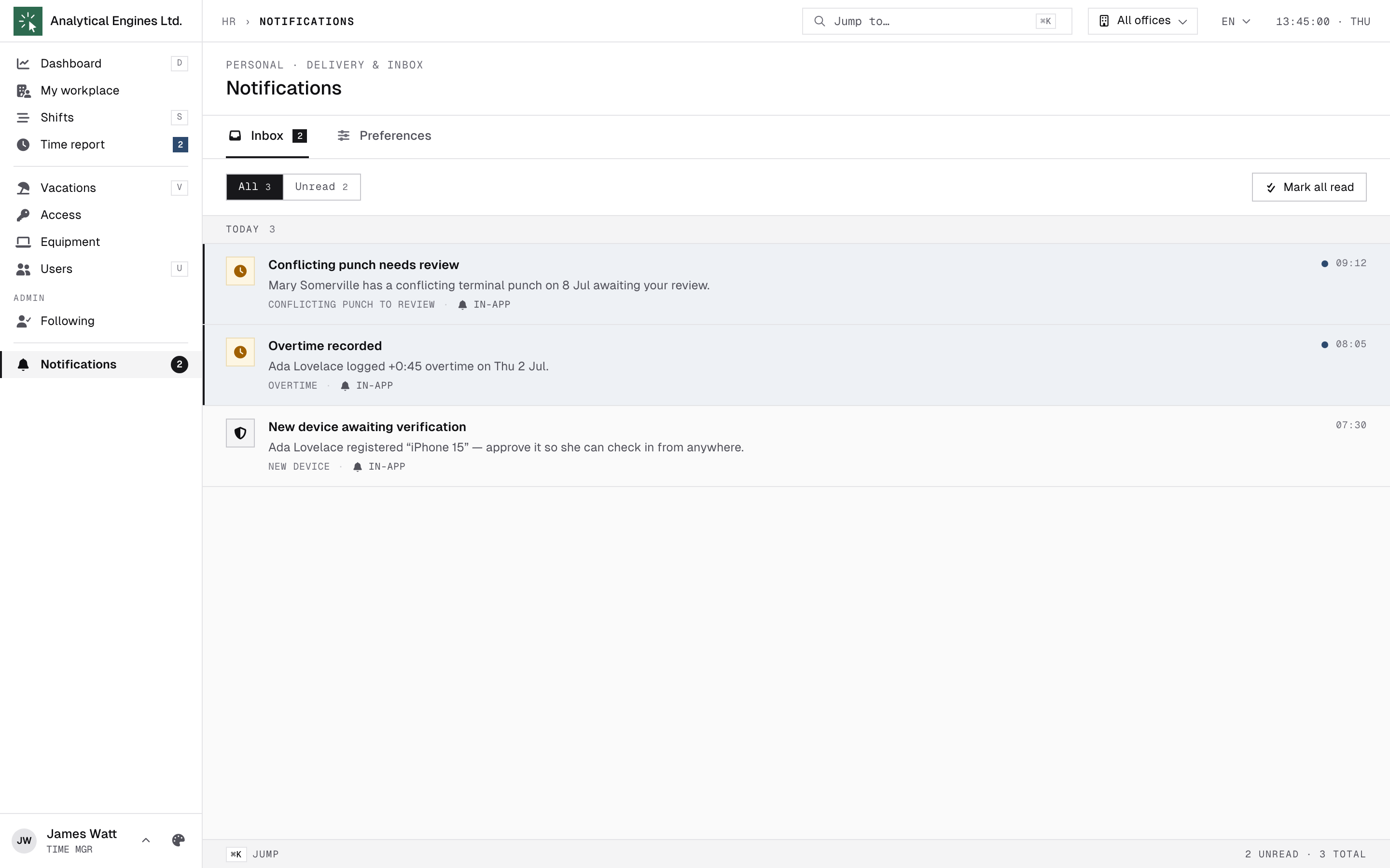 Notifications