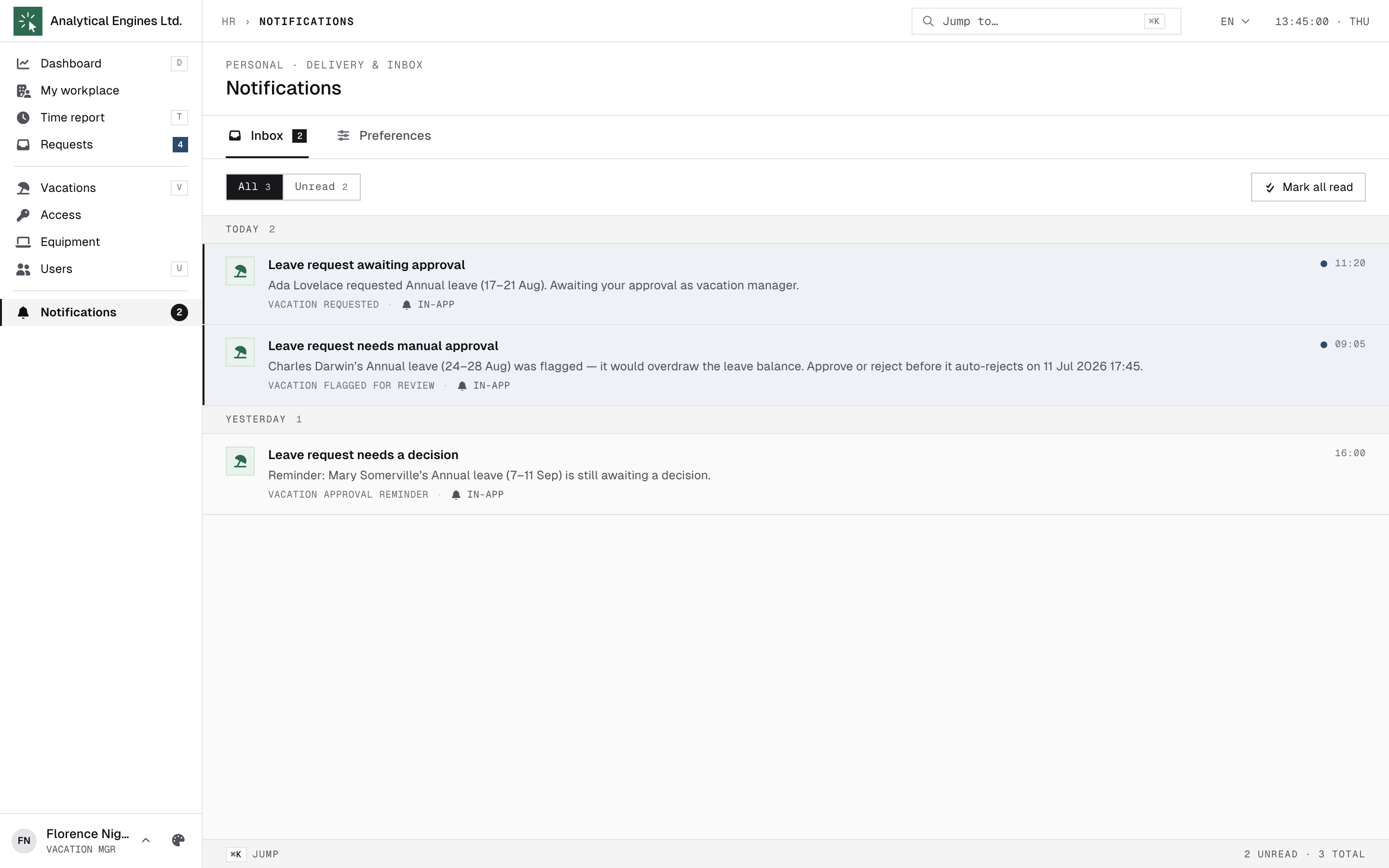 Notifications
